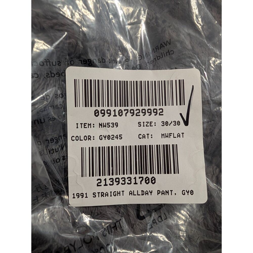 Madewell Men's Allday 1991 Straight-Leg Pant 30x30 Charcoal Gray NWT Workwear - Picture 6 of 11